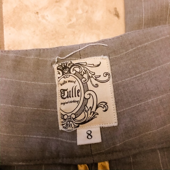 🌹 BOGO 1/2 OFF! Tulle Anthro pinstripe pantsuit - Picture 5 of 7